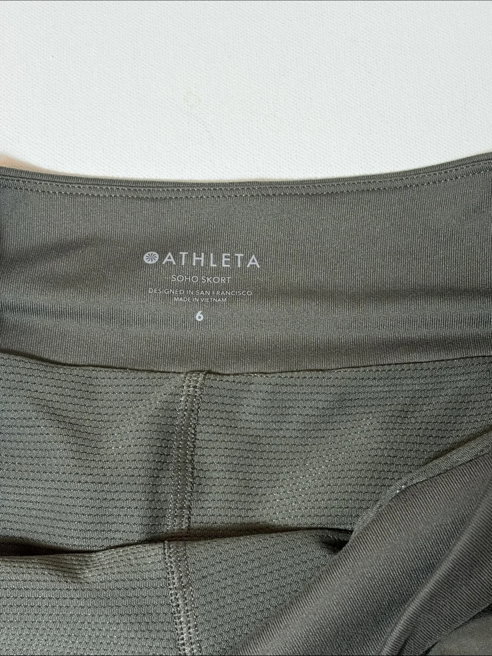 Athleta Athletic Skort Bundle Size 6 + White Tank Top Small - Picture 5 of 8